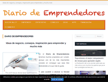 Tablet Screenshot of diariodeemprendedores.com